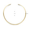 collier spang ovale buis 14K geelgoud - Afbeelding 3