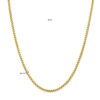 collier venetiaans 3,5 mm 45 cm 14K geelgoud - Afbeelding 4