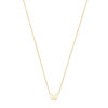 collier vlinder 40 - 42 - 44 cm 14K geelgoud