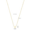 collier vlinder 40 - 42 - 44 cm 14K geelgoud - Afbeelding 4