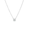 collier zirkonia 1,2 mm 41 + 4 cm zilver gerhodineerd