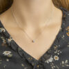collier zirkonia 1,2 mm 41 + 4 cm zilver gerhodineerd - Afbeelding 2