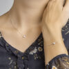 collier zirkonia 1,2 mm 41 + 4 cm zilver gerhodineerd - Afbeelding 3