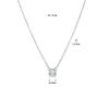 collier zirkonia 1,2 mm 41 + 4 cm zilver gerhodineerd - Afbeelding 4