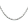 collier zirkonia 2,5 mm 42 + 3 cm zilver gerhodineerd