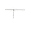 collier zirkonia 2,5 mm 42 + 3 cm zilver gerhodineerd - Afbeelding 3