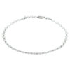 enkelbandje 4,0 mm 24 + 2 cm zilver gerhodineerd