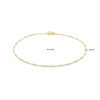 enkelbandje bolletjes 1,3 mm 24 + 2 cm 14K geelgoud - Afbeelding 3