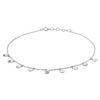 enkelbandje rondjes 1,2 mm 24 + 2 cm zilver gerhodineerd