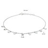enkelbandje rondjes 1,2 mm 24 + 2 cm zilver gerhodineerd - Afbeelding 3