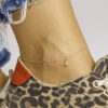 enkelbandje ster 1,0 mm 24 - 26 cm 14K geelgoud - Afbeelding 2