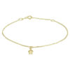 enkelbandje ster 1,0 mm 24 - 26 cm 14K geelgoud