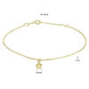 enkelbandje ster 1,0 mm 24 - 26 cm 14K geelgoud - Afbeelding 3