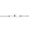 graveerarmband anker plaat 5,0 mm 13-15 cm zilver wit