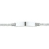 graveerarmband anker plaat 5,0 mm 13-15 cm zilver wit
