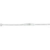 graveerarmband hart figaro plaat 5,0 mm 16 - 18 cm zilver wit - Afbeelding 2