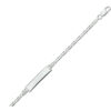 graveerarmband valkenoog plaat 6,0 mm zilver wit - Afbeelding 2
