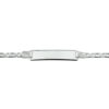 graveerarmband valkenoog plaat 6,0 mm zilver wit