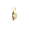 hanger amethist 14K geelgoud - Afbeelding 3