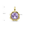 hanger amethist 14K geelgoud - Afbeelding 4