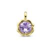 hanger amethist 14K geelgoud