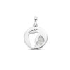 hanger baby voetjes zirkonia zilver gerhodineerd