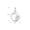 hanger baby voetjes zirkonia zilver gerhodineerd - Afbeelding 4