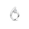 hanger druppel zirkonia zilver gerhodineerd