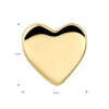 hanger hart 14K geelgoud - Afbeelding 3