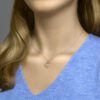 hanger hart zirkonia zilver gerhodineerd - Afbeelding 2