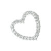 hanger hart zirkonia zilver gerhodineerd