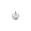 hanger hart zirkonia zilver gerhodineerd