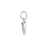 hanger hartje emaille zilver gerhodineerd - Afbeelding 3