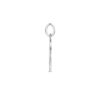 hanger hartje engel poli/mat gediamanteerd 18 mm zilver gerhodineerd - Afbeelding 3