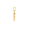 hanger hartje rode epoxy 14K geelgoud - Afbeelding 3