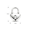 hanger hartje/slotje zilver gerhodineerd - Afbeelding 4