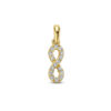 hanger infinity zirkonia 14K geelgoud