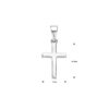 hanger kruis 13 mm zilver gerhodineerd - Afbeelding 4