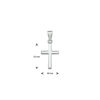 hanger kruis zilver gerhodineerd - Afbeelding 3
