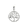 hanger levensboom zirkonia zilver gerhodineerd
