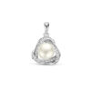 hanger parel zirkonia zilver gerhodineerd