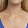 hanger rondje en harten zilver gerhodineerd - Afbeelding 2