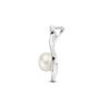 hanger rondje parel gescratcht zilver gerhodineerd - Afbeelding 3