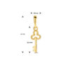 hanger sleutel 14K geel - Afbeelding 4