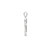 hanger sleutel zirkonia zilver gerhodineerd - Afbeelding 3