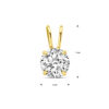 hanger zirkonia 14K geelgoud - Afbeelding 4