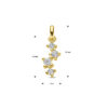 hanger zirkonia 14K geelgoud - Afbeelding 4
