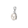 hanger zirkonia en parel zilver gerhodineerd - Afbeelding 3