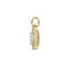 hanger zirkonia halo 14K geelgoud - Afbeelding 3
