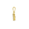 hanger zirkonia halo 14K geelgoud - Afbeelding 3